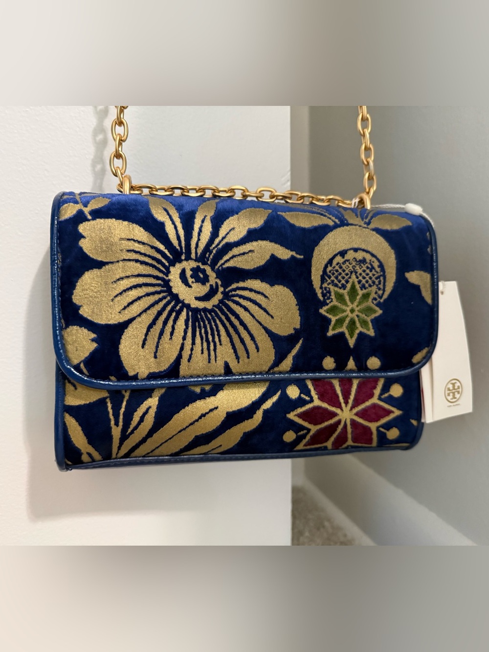 Tory Burch Cosmic Floral Small Shoulder Bag NWT